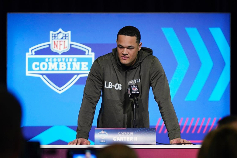 Andre Carter Participates in NFL Combine | United States Military